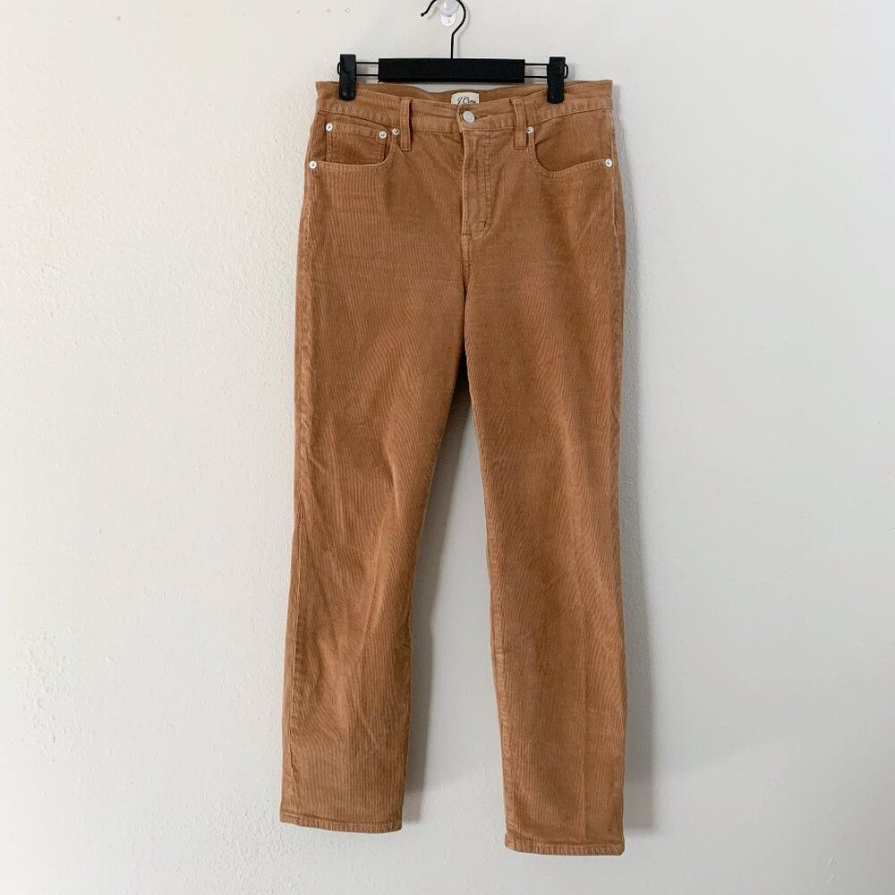 J Crew Vintage Slim Straight Corduroy Pant Brown Size 28